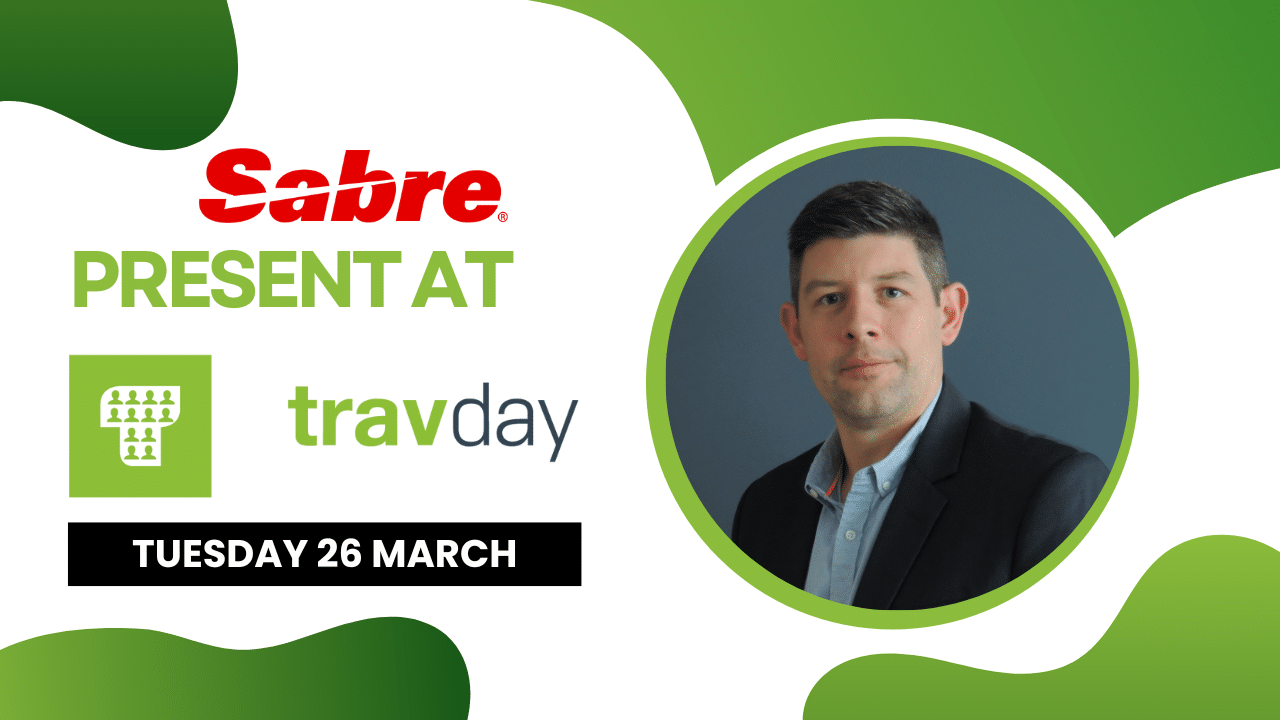 Sabre joins exhibitors at TravDay, tuesday 26 march